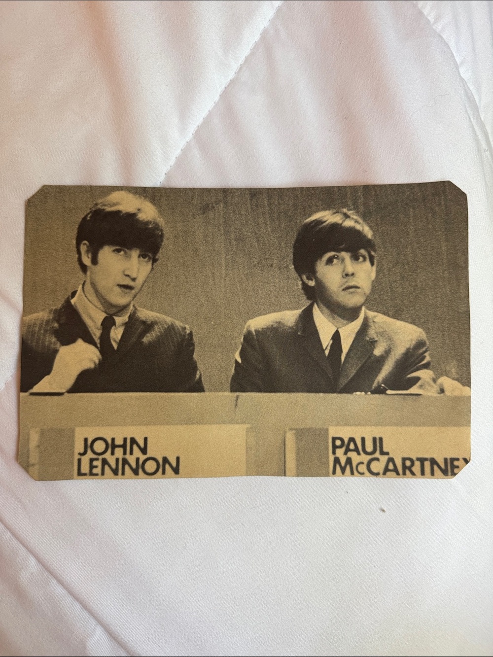 Rare Vintage 1964 Topps Beatles Diary Card #13 John Paul George